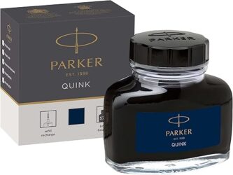 Parker QUINK bläck för reservoarpenna | Blåsvart | 57 ml bläckflaska