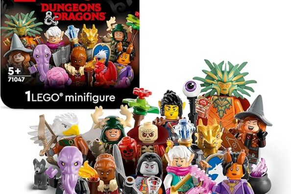 LEGO Minifigures Dungeons & Dragons, Lek- och samlarfigurer, däribland Tiefling-trollkarl och Gith-Warlock, Byggleksak med äventyrstema för barn, 71047