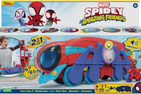 🆕 Marvel SAF Spider Crawl R F37215S1 Leksaksats, Flerfärgad