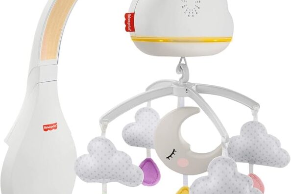 Fisher-Price Calming Clouds-mobil och speldosa, spjälsängsleksak och speldosa