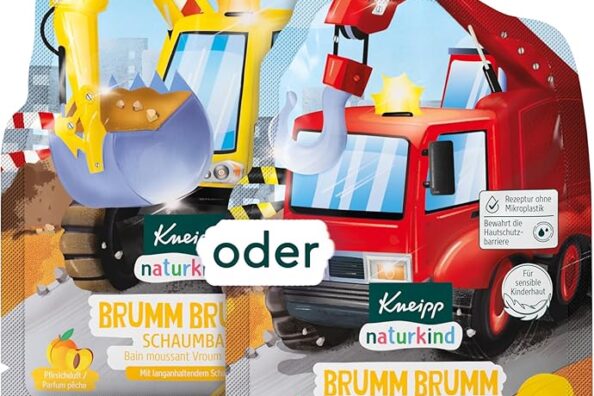 🆕 Kneipp Naturkind skumbad Brumm – med närande persikofröolja och eterisk apelsinolja – 40 ml