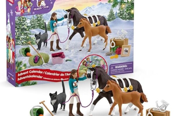 schleich HORSE CLUB Adventskalender HORSE CLUB 2024- Bygglesaker, 36 Delar