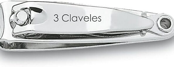 3 Claveles 12414 Nagelklippare med kalk, 5 cm krom